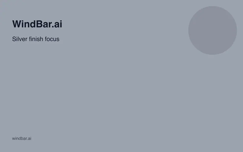 WindBar.ai silver finish focus card