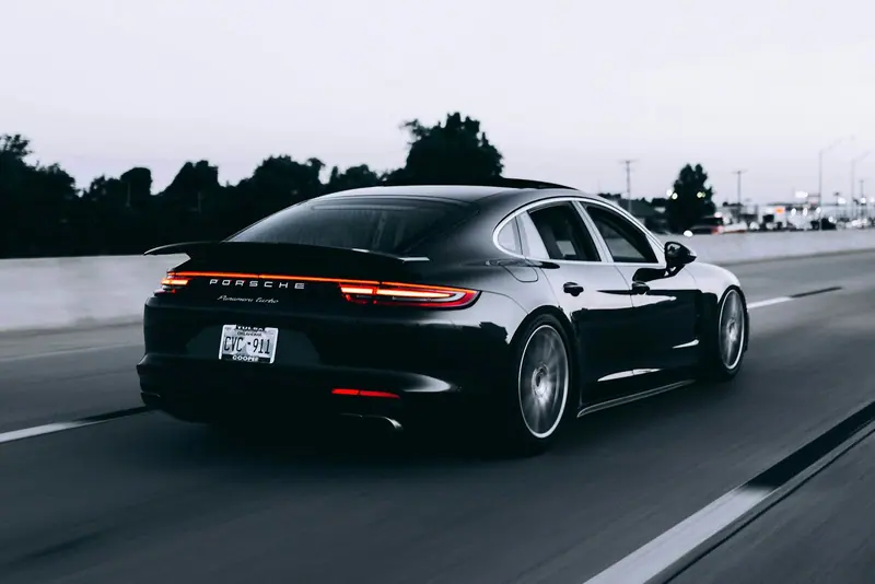Luxury car interior dashboard (Unsplash stock) — WindBar.ai D91 Voyagers
