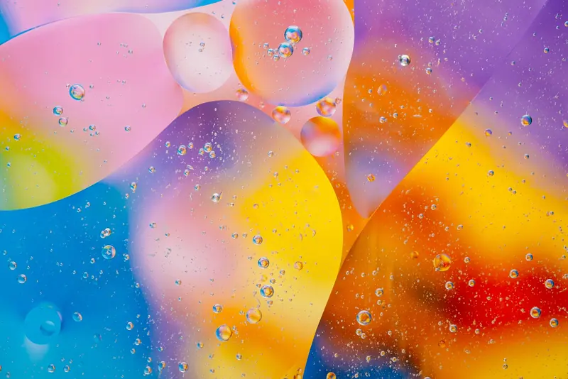 Abstract colorful gel lighting (Unsplash stock) — WindBar.ai D91 Voyagers