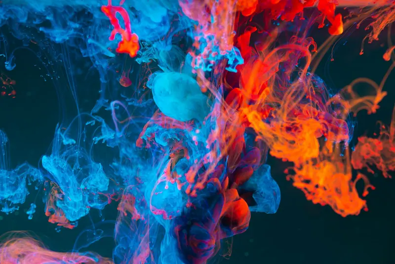 Abstract colorful paint palette (Unsplash stock) — WindBar.ai D91 Voyagers