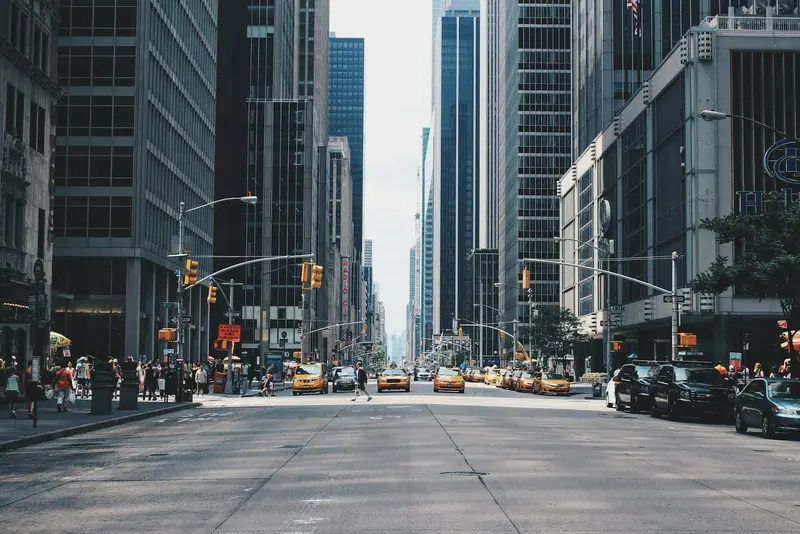City skyline from a rooftop (Unsplash stock) — WindBar.ai D91 Voyagers