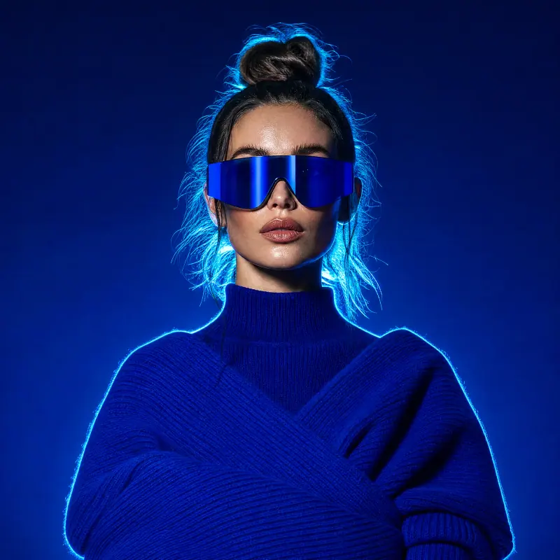 WINDBAR SPECTRUM in Cobalt Blue square studio finish model (WindBar.ai)