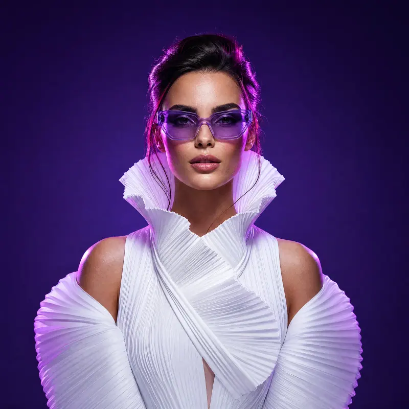 WINDBAR SPECTRUM in Violet Cut square studio finish model (WindBar.ai)