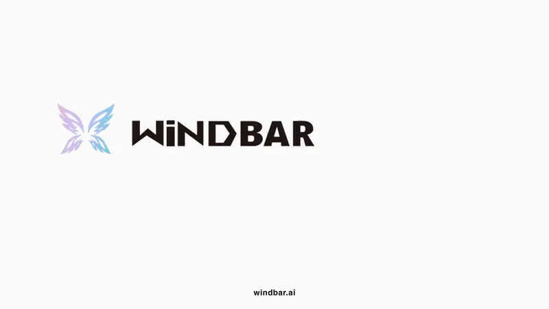 WindBar.ai OEM B2B logo lockup on light background