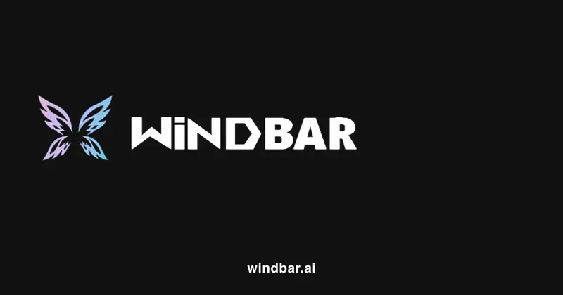 WindBar.ai open graph share card on dark