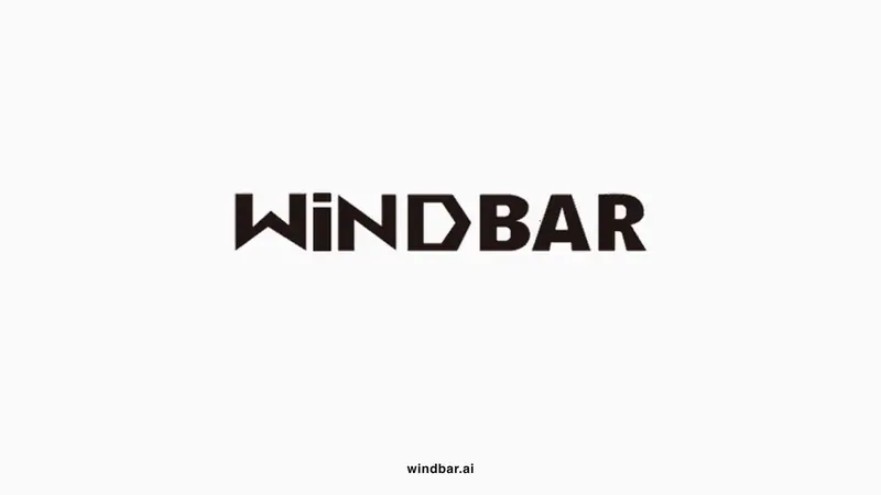 WINDBAR wordmark on light background — WindBar.ai